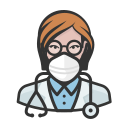 Coronavirus,Doctor,Female,N-95 mask,White